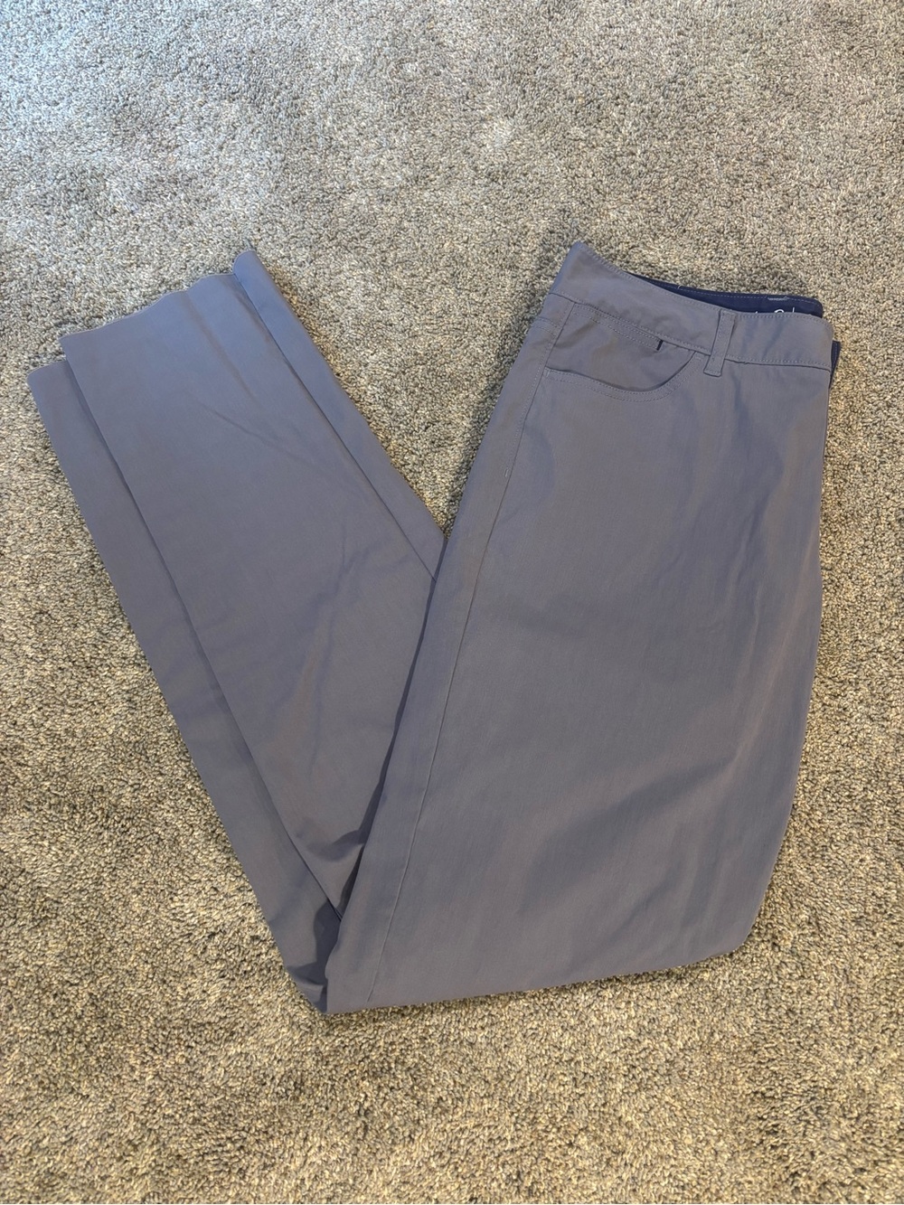 johnnie-O Prep-formance Men’s Chino Purple Golf Pants Slim Tapered Stretch 36x34